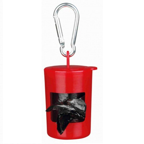 Maisiņi dzīvnieku ekskrementu savākšanai - Trixie Dog Dirt Bag Dispenser, Plastic, 2 rolls of 20 bags, M