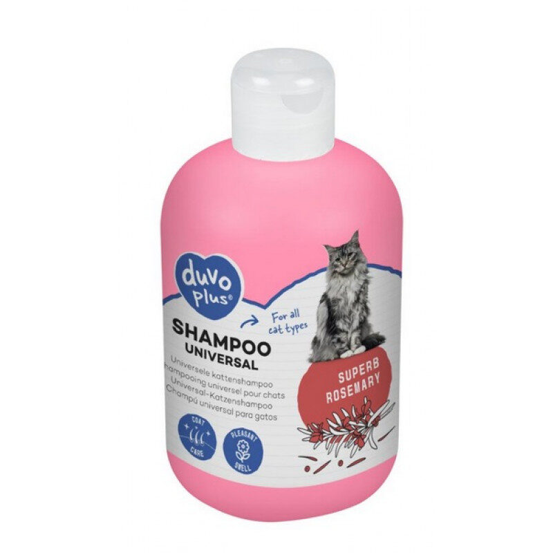Duvo Plus Shampoo Cat Universal, 250ml - šampūns ar rozmarīnu kaķiem