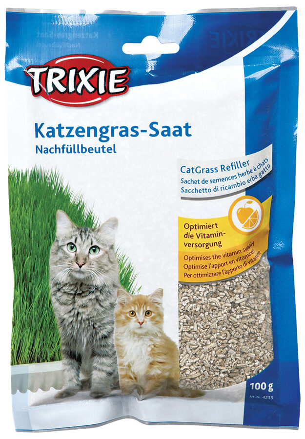 Zāle kaķēniem - Trixie Bio Cat Grass (bag), 100 g
