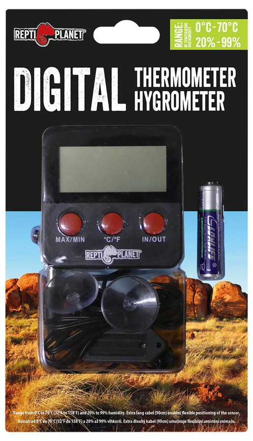 Termometrs terārijam - Repti Planet Thermometer / Hygrometer LCD outdoor