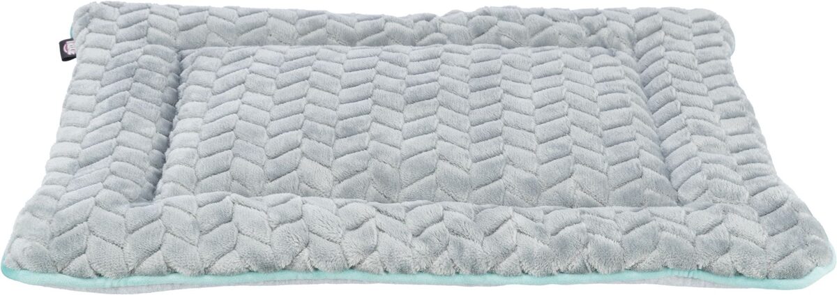 Paklājs, guļvieta dzīvniekiem Trixie Junior lying mat, square, 50 × 40 cm, light grey/mint