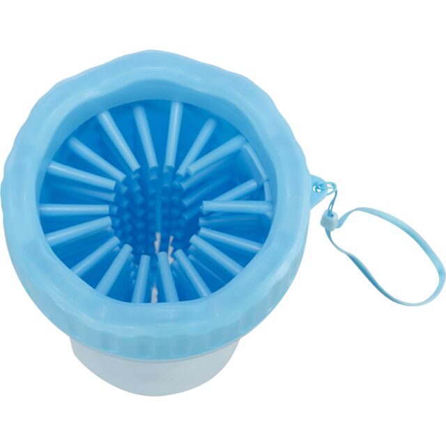 Ķepas tīrītājs Trixie Paw cleaner, silicone/PP, S–M, blue