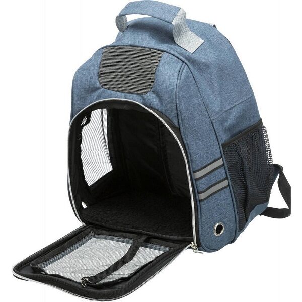Mugursoma dzīvnieku transportēšanai - Trixie Dan backpack, 38 × 50 × 26 cm, blue