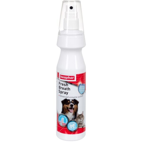 Līdzeklis suņu un kaķu zobu tīrīšanai – Beaphar Fresh Breath Spray 150ml