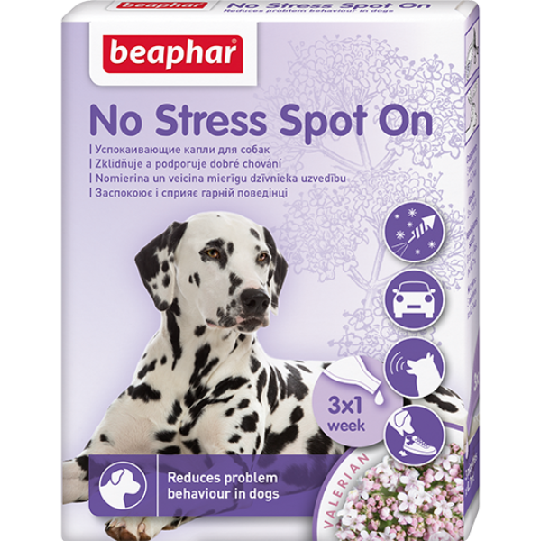 Nomierinošie pilieni suņiem - Beaphar No Stress Spot On