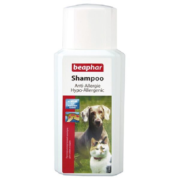 Šampūns - Beaphar Anti Itch Shampoo for Dog Cat - šampūns pret niezi dzīvniekiem 200ml