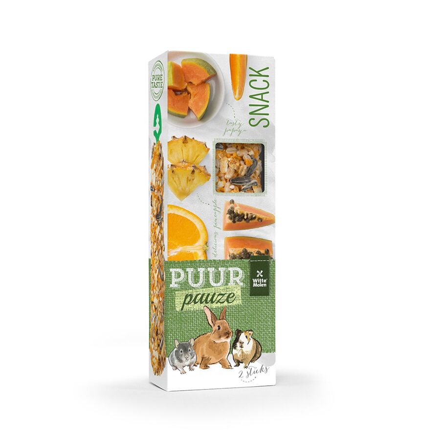 Witte Molen Puur PAUZE gourmet Nagesticks for Rabbits and Rodents, 110g/2gab.