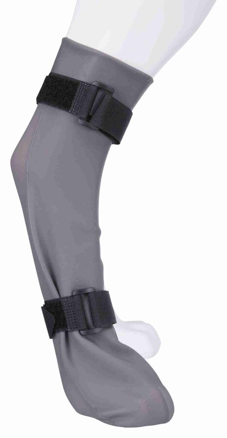 Zeķes ar neslīdošu zoli suņiem - Trixie Protective Sock, silicone, grey XL: 12 cm/45 cm, grey