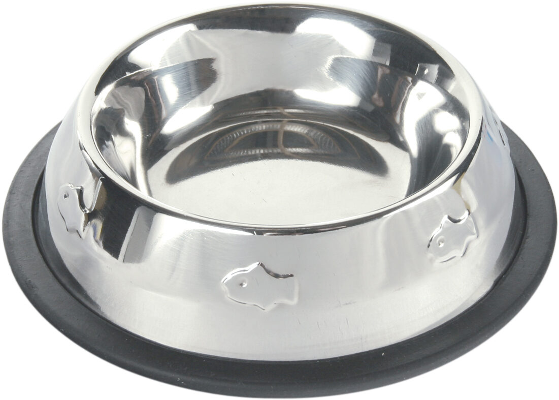 Barošanas bļoda kaķiem - Trixie Stainless Steel Bowl, 0.2l/11cm