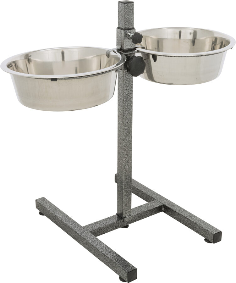Statīvs ar bļodām - Trixie Bowl Stand with 2 bowls, 2*2.8l/24cm, 50cm