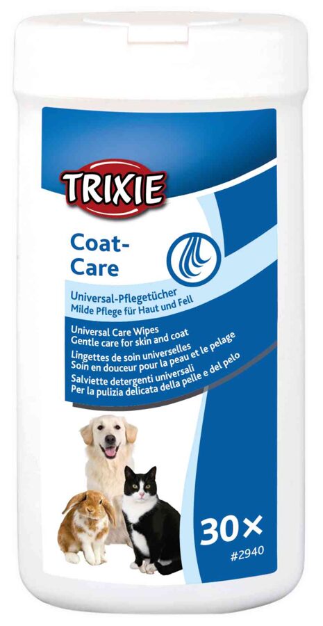 Mitrās salvetes mājdzīvniekiem - Trixie Universal Cosmetic Wipes, 30 gab.