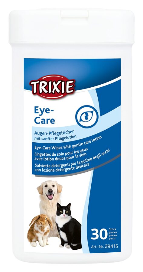 Mitrās salvetes acu higiēnai - Trixie Eye-Care Wipes 30 gab.