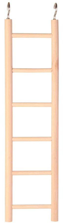 Aksesuāri putnu būriem - Trixie Wooden ladder, 6 rungs/28 cm