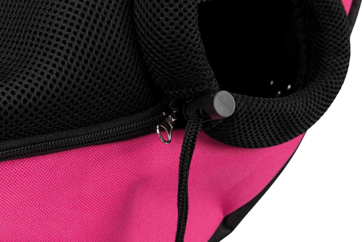 Soma suņu pārvadāšanai - Trixie Sling Front Bag, 50 × 25 × 18 cm, pink/black