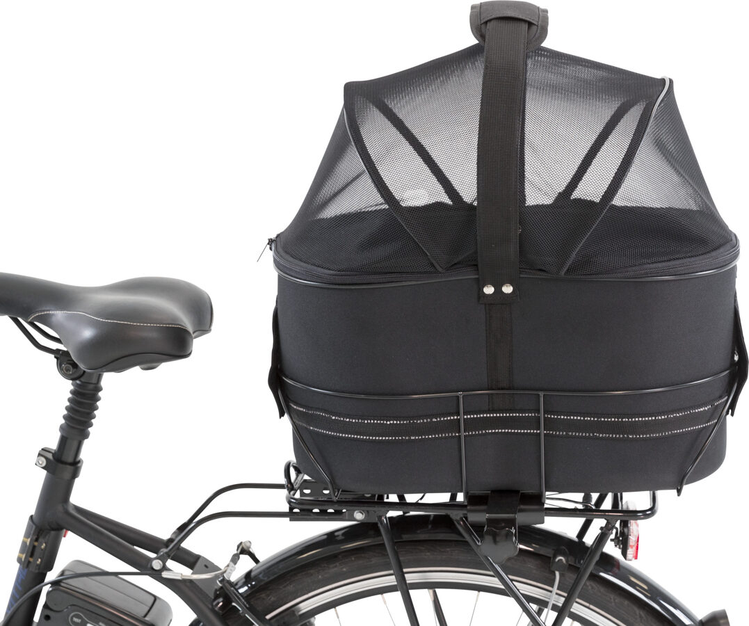 Grozs suņu pārvadāšanai - Trixie Bicycle basket for wide bike racks , 29 × 42 × 48 cm, black