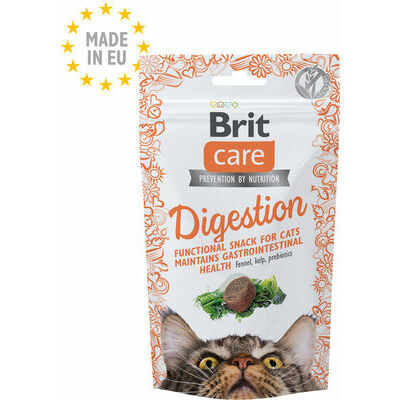 Brit Care Cat Snack Digestion 50g papildbarība kaķiem