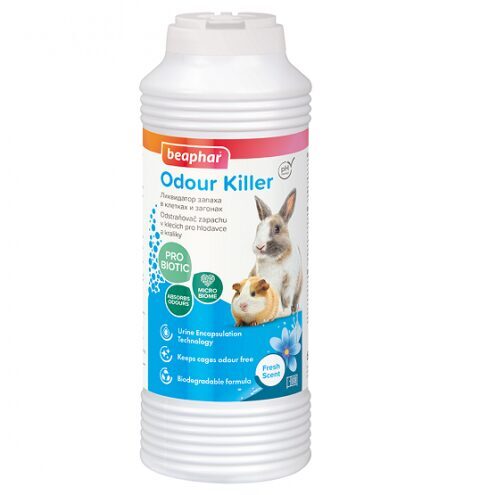 Dezodorants grauzēju tualetei, būriem - Beaphar Odour Killer Small animal, 600 g