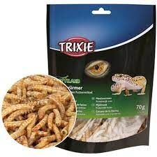 Papildbarība-gardums reptiļiem - Trixie Mealworms, dried, 70 g (miltu tārpi)