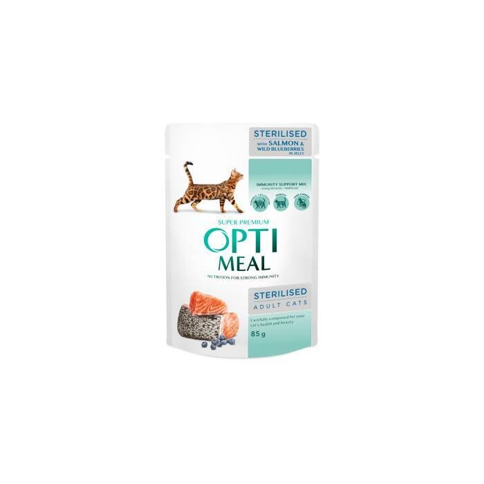 OPTIMEAL™ Pilnvērtīga konservētā barība sterilizētām kaķēm