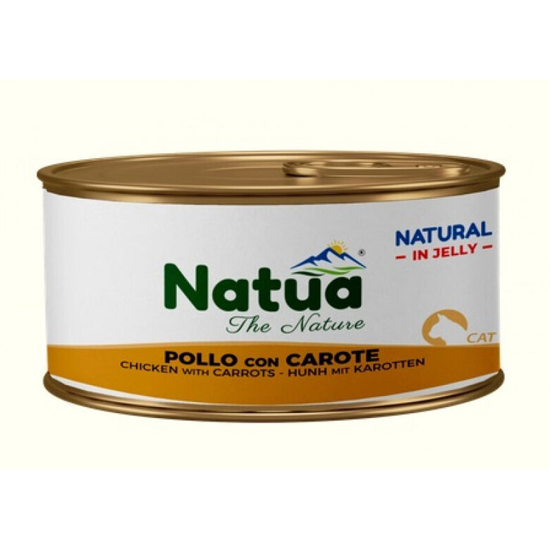 Natua Cat Chicken with Carrots Jelly, 85g - vista ar burkāniem želejā
