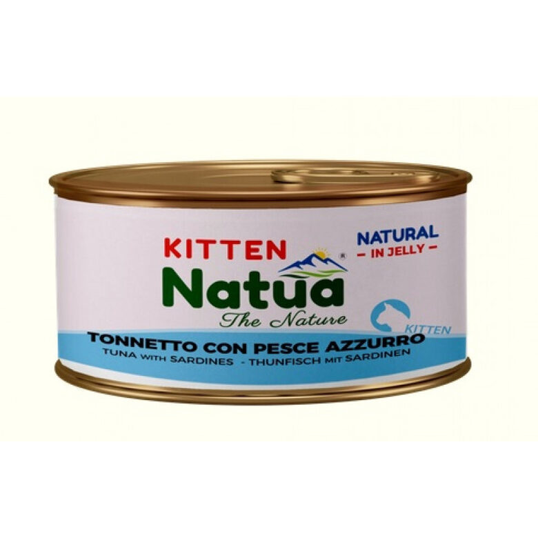 Natua Cat Tuna with Sardines Jelly Kitten, 85g - тунец и сардины в желе для котят