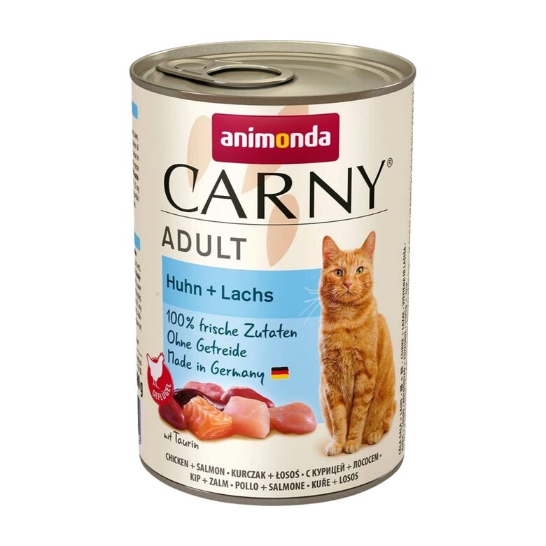 Animonda Carny Adult Chicken and Salmon 400g - konservi kaķiem (Cālis, lasis) 