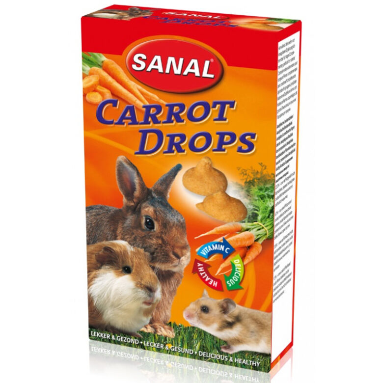 Sanal Carrot Drops, 45g - лакомства с морковью