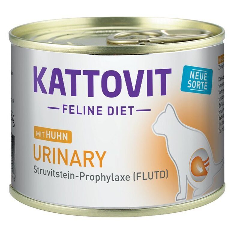 KATTOVIT URINARY ar vistu 185g - Konservi kaķiem ar urīnceļu problēmām