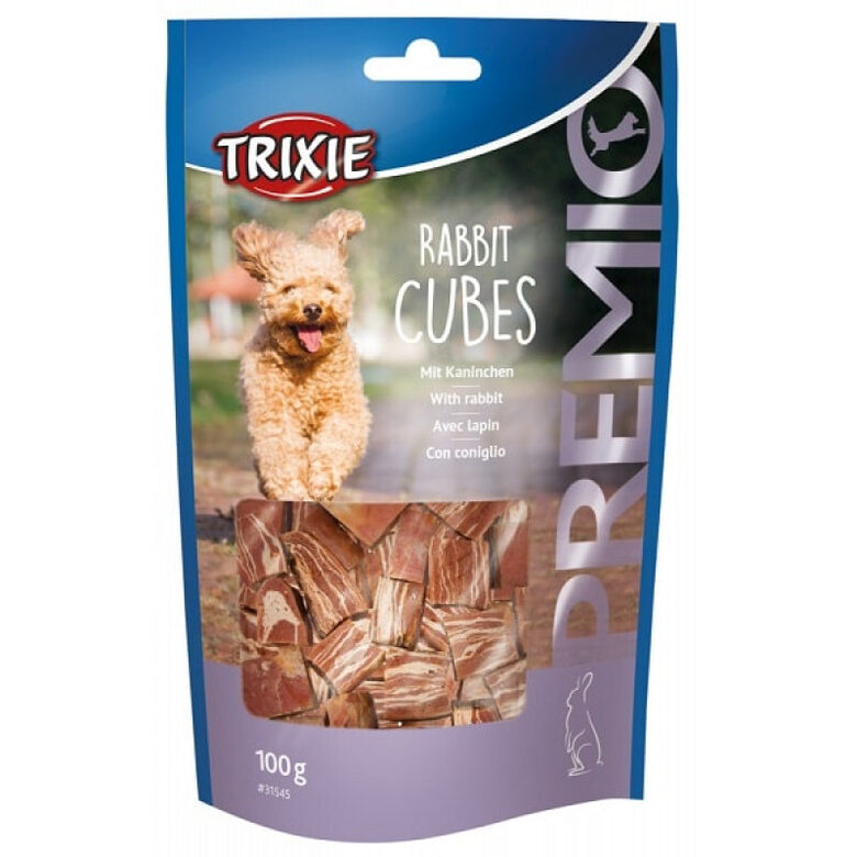 Papildbarība ar truša gaļu suņiem - Trixie PREMIO Rabbit Cubes, 100g
