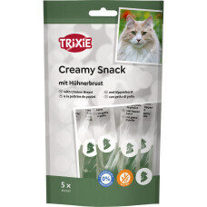 Gardumi kaķiem - Trixie Creamy Snack with chicken, 5×14g