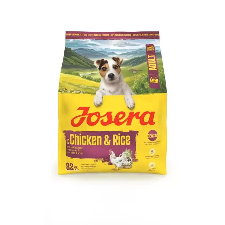 Josera Mini Adult with Chicken&Rice 900 g / Miniwell  - sausā barība mazo šķirnu pieaugušiem suņiem