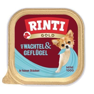 Rinti Gold Mini  с мясом перепелки и птицы 100г