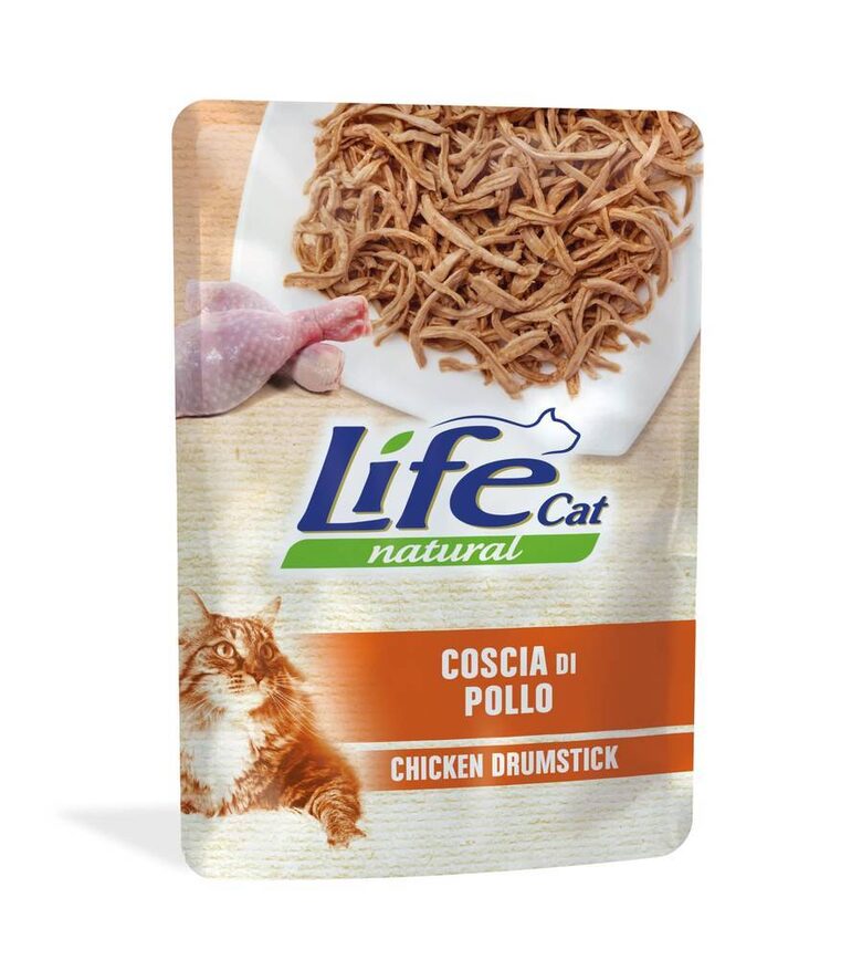 LIFE CAT NATURAL POUCH CHICKEN DRUMSTICK 70G