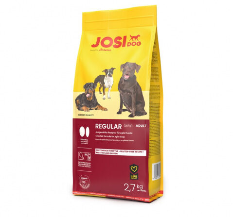 Josera JosiDog Regular 2,7kg -  корм премиум-класса с птицей для активных взрослых собак всех пород