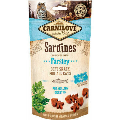 Carnilove Cat Snack Sardine enriched with Parsley 50g - kārums kaķiem