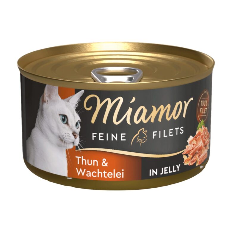 Miamor Feine Fillets 100g - кусочки филе в желе, тунец и яйцо