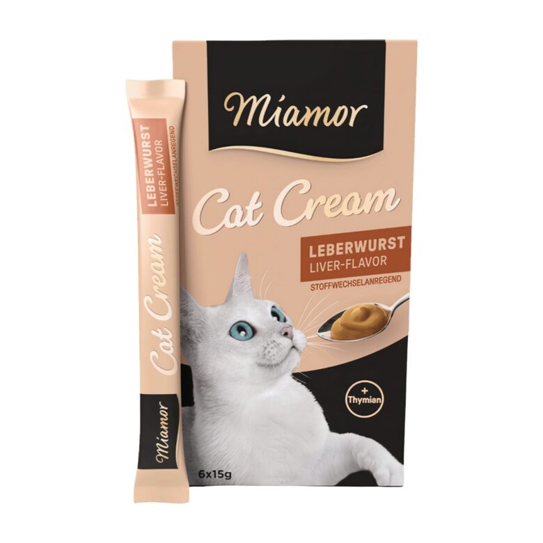 MIAMOR Cat Cream Liver-Flavour 6x15g -  Speciāls krēms ar aknu desu vielmaiņas stimulēšanai