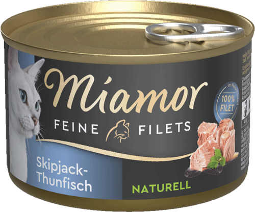 MIAMOR Feine Fillets Skipjack-Thunfisch 156g - konservi ar svītraino tunzivi (fileja)