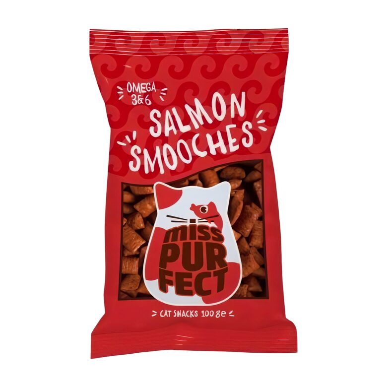 Miss Purfect Salmon Smooches 100g - дополнительный корм, подушечки с лососем