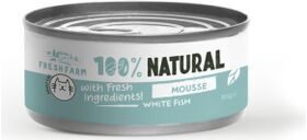 Fresh Farm CAT Mousse with white fish and chicken 85 g - нежный, воздушный паштет с белой рыбой и курицей