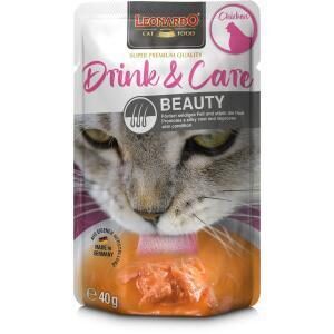 Leonardo DRINK Beauty with chicken 40 gr - Cуп для кошек, улучшающий состояние шерсти и кожи