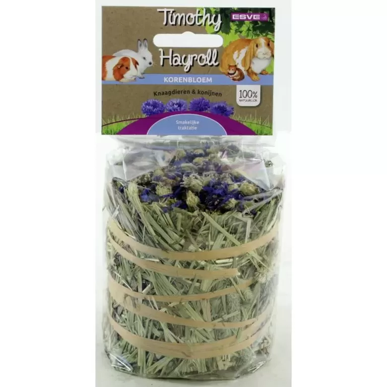  ESVE Timothy Hay Roll  with cornflowers 100g