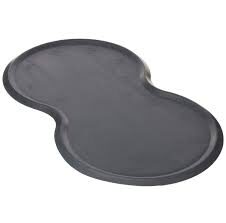 Paklājiņš no gumijas dzīvnieku barošanai - Trixie Place mat, natural rubber, 45 × 25 cm, dark grey