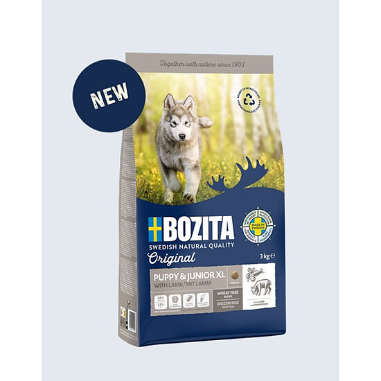 Bozita Original Puppy & Junior XL, 12kg - безпшеничный сухой корм для щенков крупных пород, юниоров, беременных и лактирующих сук   Код товара: 020109  