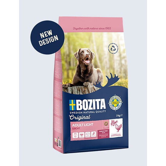 Bozita Original Adult Light, 3 кг — безпшеничный низкокалорийный сухой корм с курицей для взрослых собак  Код товара: 020124
