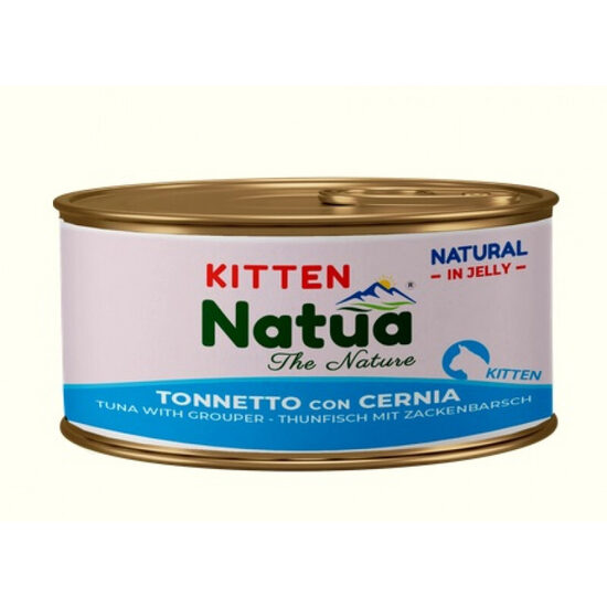 Natua Cat Tuna with Grouper Jelly Kitten, 85g - tuncis ar gruperi želejā kaķēniem