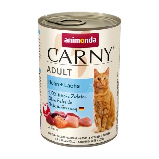 Animonda Carny Adult Chicken and Salmon 400g - konservi kaķiem (Cālis, lasis) 