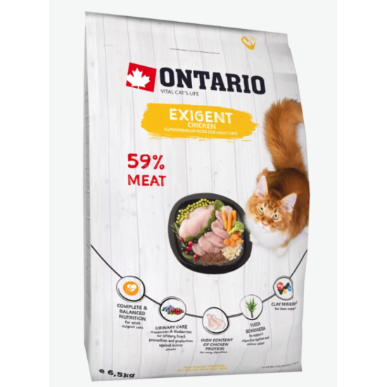 Корм для привередливых кошек – Ontario Cat Exigent,