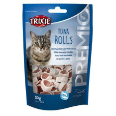 Gardumi kaķiem : Trixie Premio Tuna Rolls, 50 g