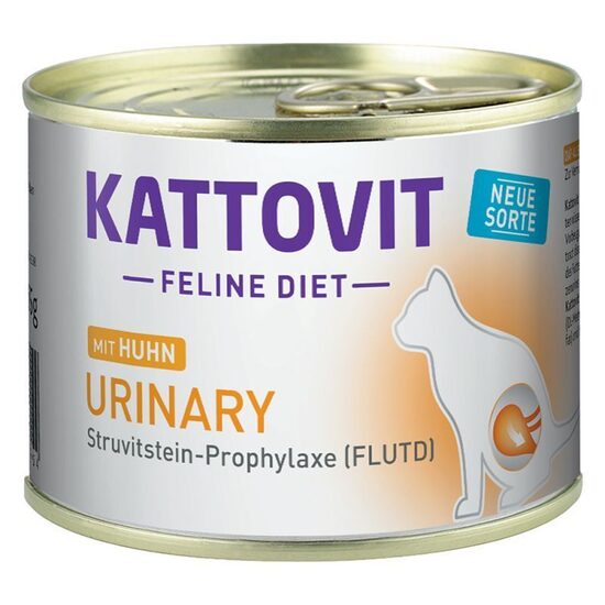 Kattovit Urinary с курицей 185г - Консервы для кошек с проблемами с мочеиспусканием